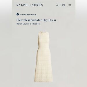 PURPLE LABEL Ralph Lauren Cream Midi Dress